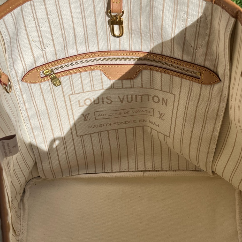 LOUIS VUITTON AUTHENTIC DAMIER AZUR MM - Picture 8 of 10